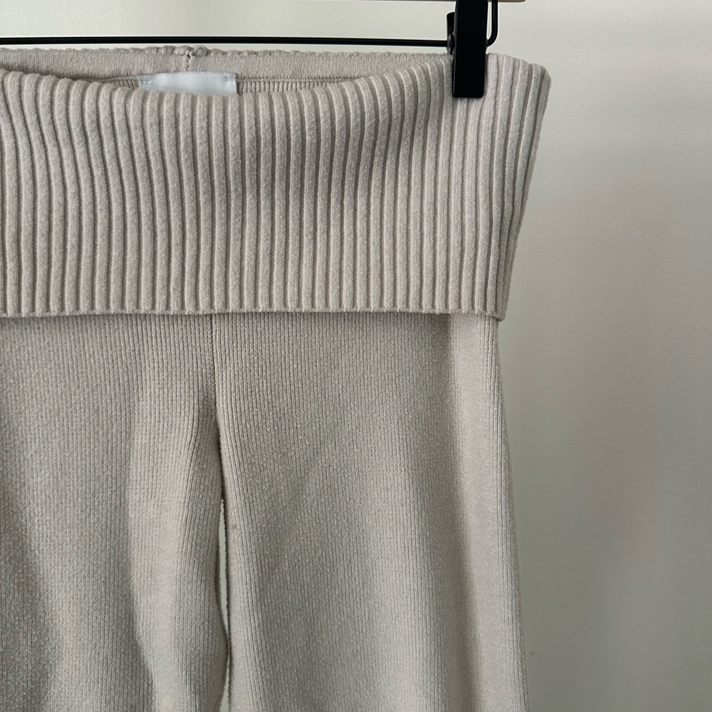 Cozy Cream Kids Knit Pants